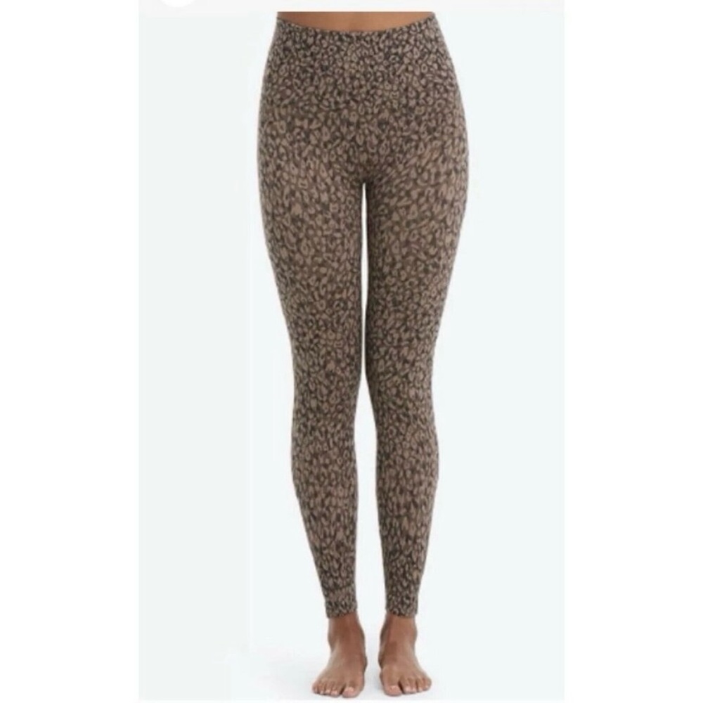 SPANX Look At Me Now Seamless Leggings FL3515 Animal Print Size L